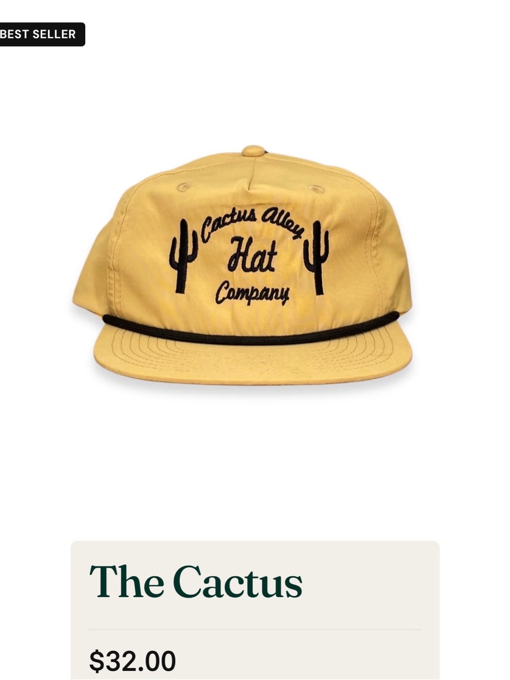 Black Embroidered Cap - Picture 3 of 3